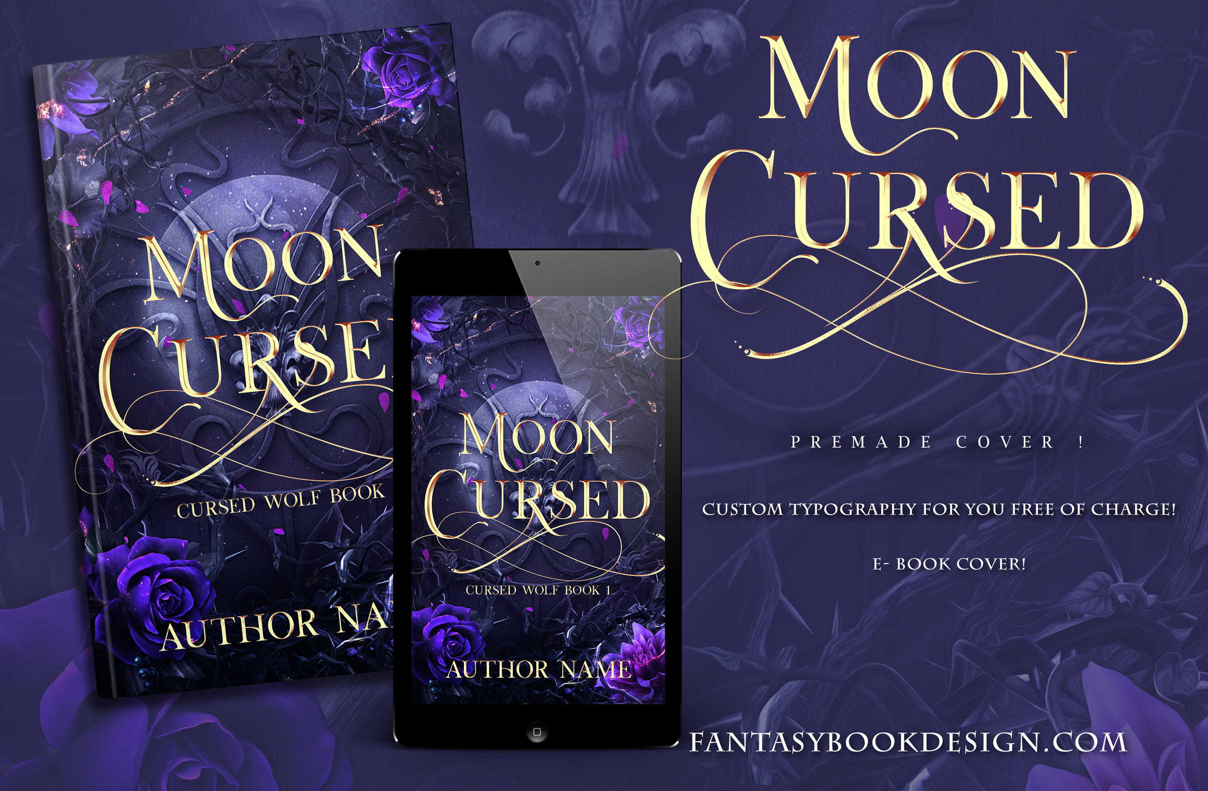 premade book cover design