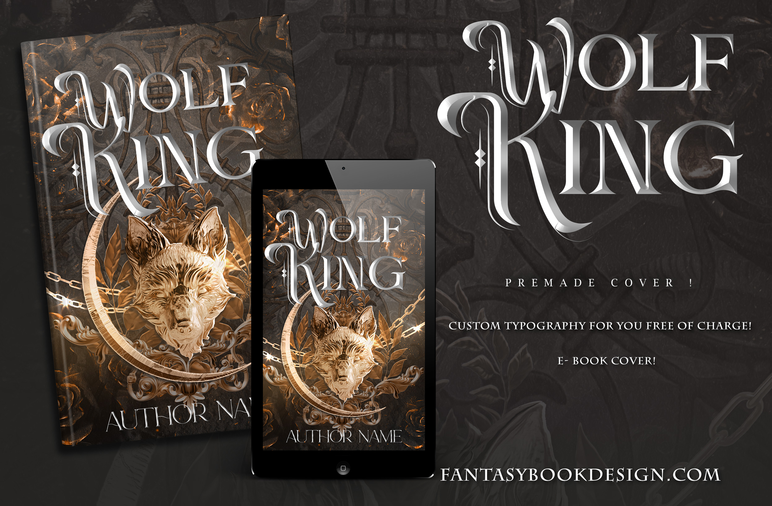 premade book cover design