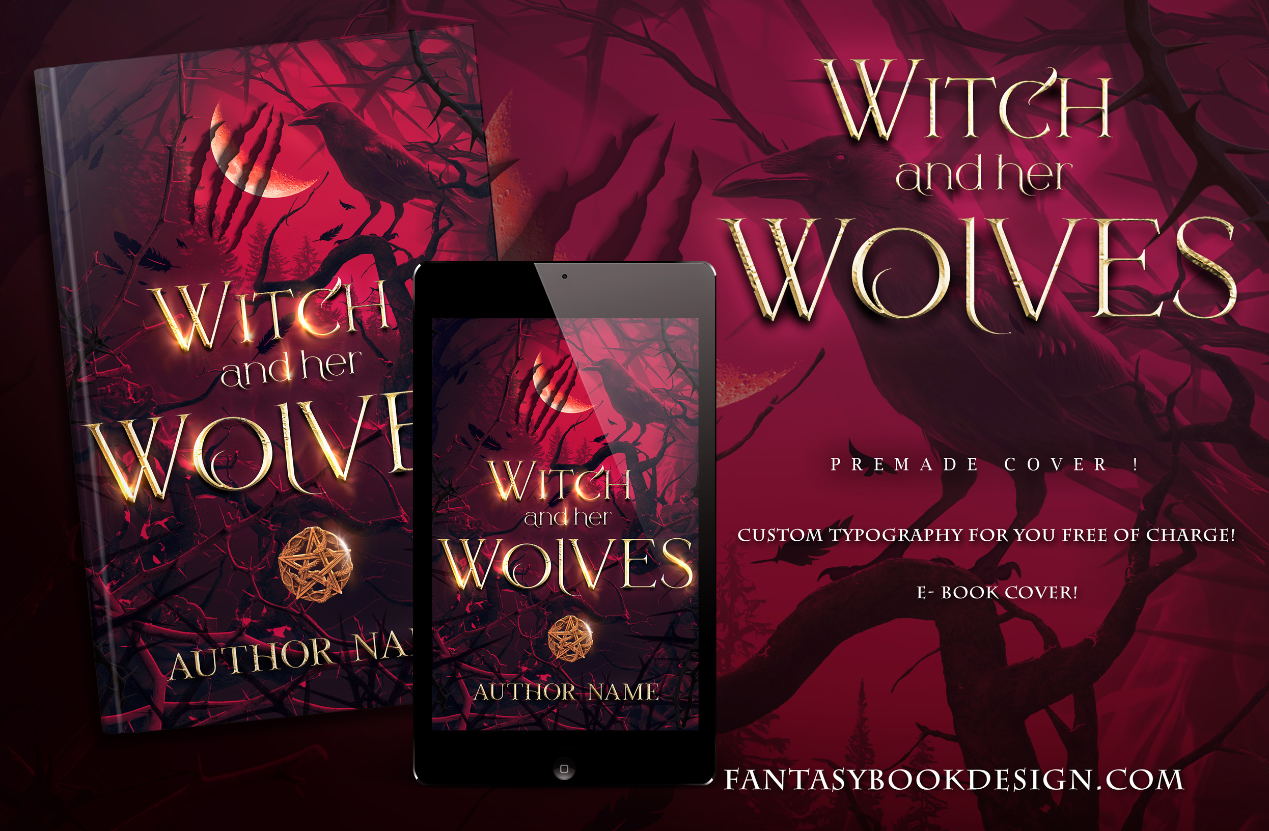 premade book cover design